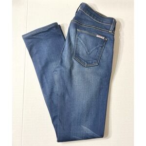 Hudson jeans Womens 28 Midrise Tilda Ankle Cigarette‎ Dark Wash denim stretch